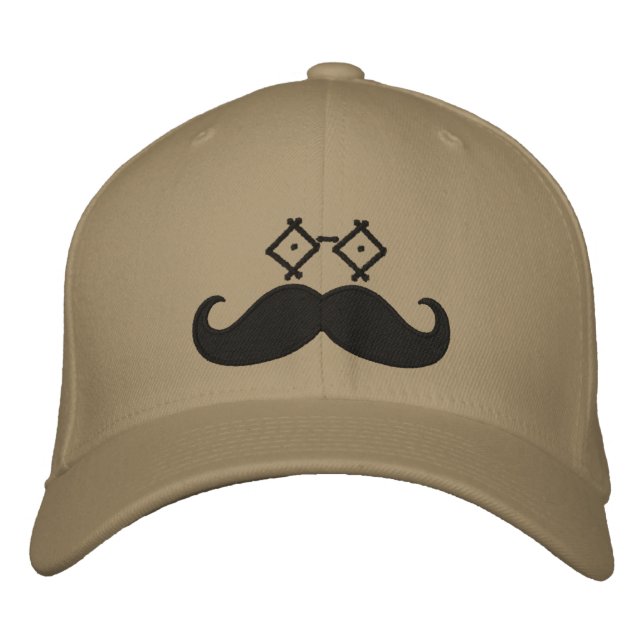 Casquette Brodée Moustache Eyeware (Devant)