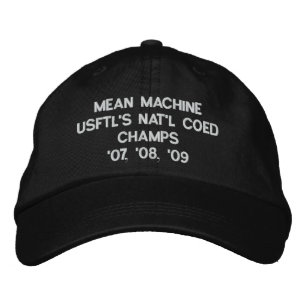CASQUETTE BRODÉE MOYEN MACHINE USFTL'S NAT'L COED CHAMPS'07, '08,..