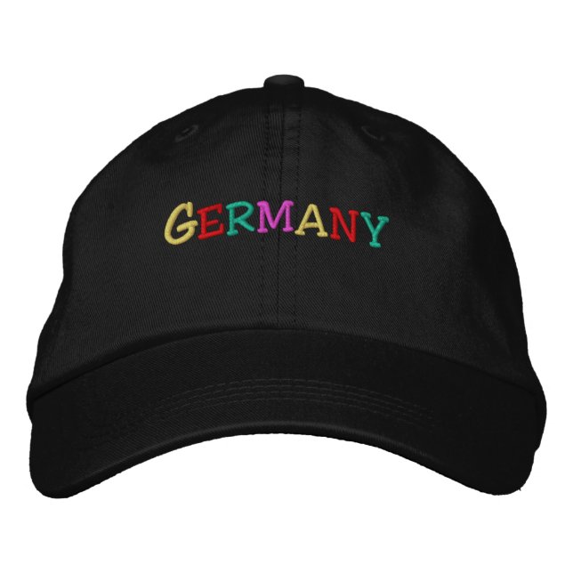 Casquette Brodée Namedrop Nation_Allemagne multicolore (Devant)