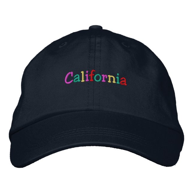 Casquette Brodée Namedrop Nation_California multicolore (Devant)