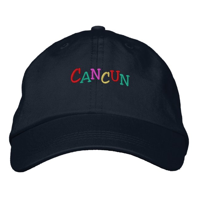 Casquette Brodée Namedrop Nation_Cancun multicolore (Devant)