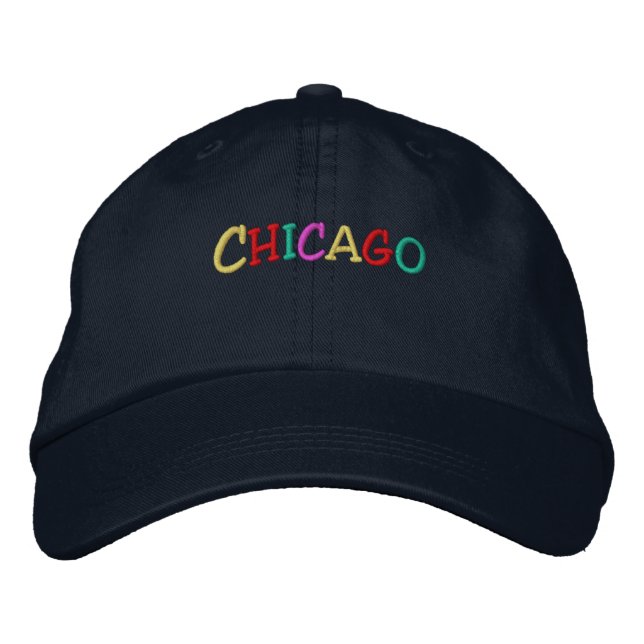 Casquette Brodée Namedrop Nation_Chicago multicolore (Devant)