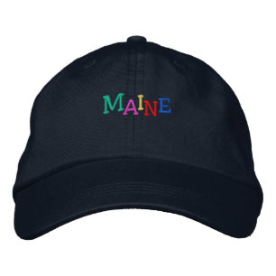 Casquette Brodée Namedrop Nation_Maine multicolore