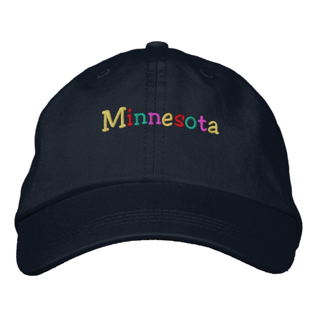 Casquette Brodée Namedrop Nation_Minnesota multicolore (Devant)