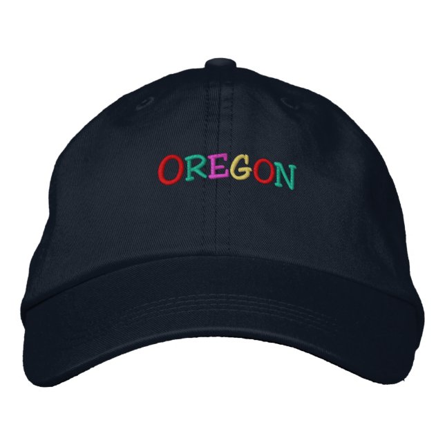 Casquette Brodée Namedrop Nation_Oregon multicolore (Devant)