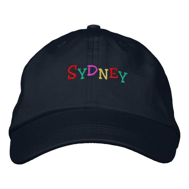 Casquette Brodée Namedrop Nation_Sydney multicolore (Devant)