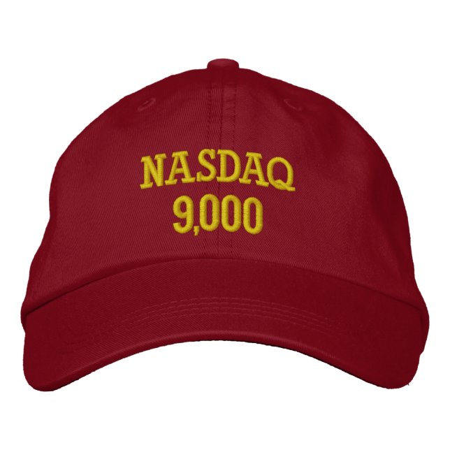 Casquette Brodée NASDAQ 9000 points (Devant)