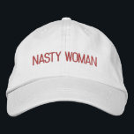 Casquette Brodée Nasty Woman rose chaud fuchsia texte personnalisé<br><div class="desc">Nasty Woman rose chaud,  magenta,  fuchsia texte personnalisé moderne Casquette de baseball brodé. Disponible en plusieurs couleurs et options de style.</div>