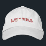 Casquette Brodée Nasty Woman rose chaud fuchsia texte personnalisé<br><div class="desc">Nasty Woman rose chaud,  magenta,  fuchsia texte personnalisé moderne Casquette de baseball brodé. Disponible en plusieurs couleurs et options de style.</div>