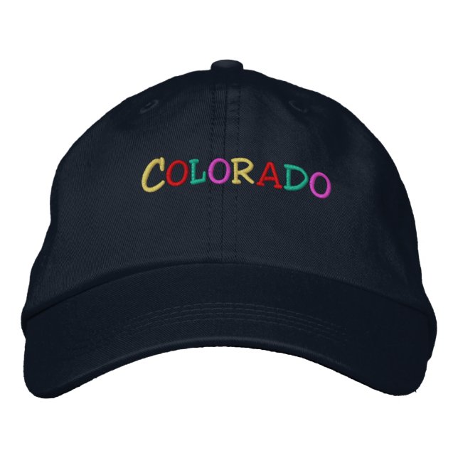 Casquette Brodée Nation_Colorado multicolore (Devant)