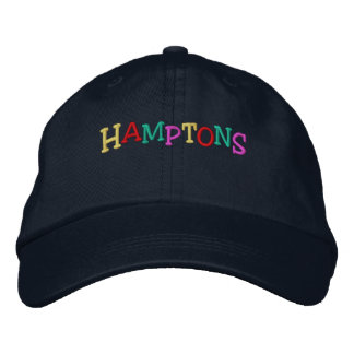 Casquette Brodée Nation_Hamptons de nom multicolore