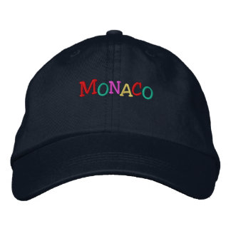 Casquette Brodée Nation_Monaco multicolore