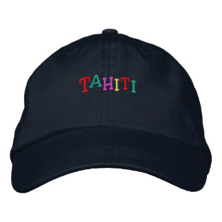 Casquette Brodée Nation_Tahiti multicolore