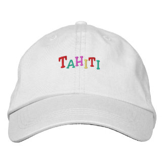 Casquette Brodée Nation_Tahiti multicolore