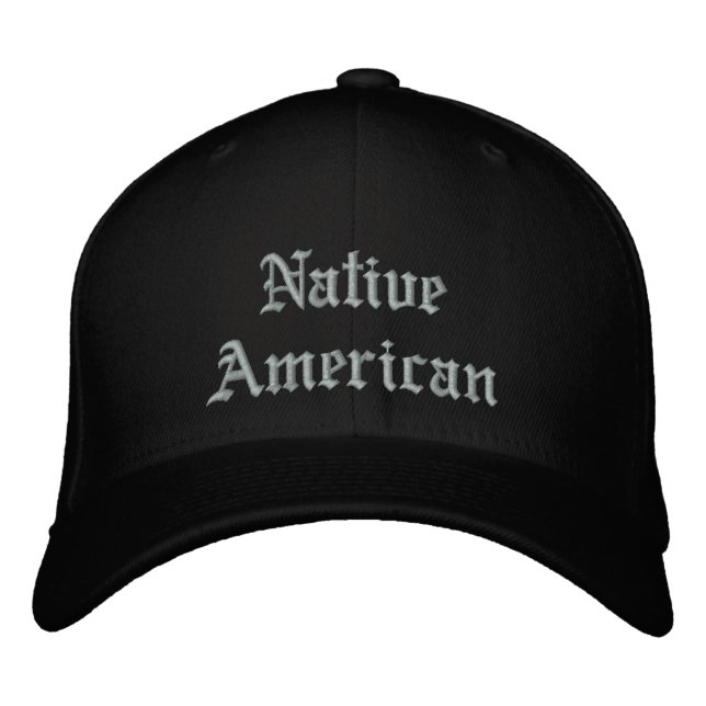 Casquette Brodée NativeAmerican (Devant)