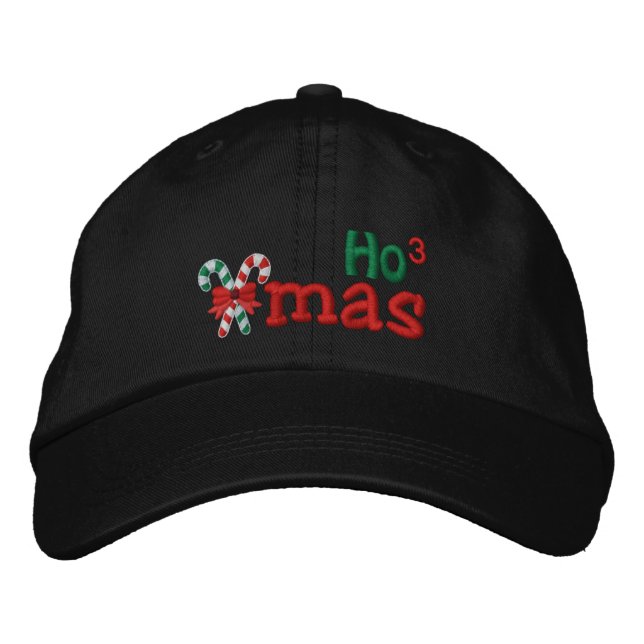 Casquette Brodée Naughty Xmas HO3 Sucres de canne Broderie (Devant)
