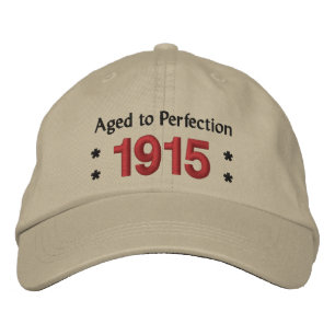 Casquette Brodée Né en 1915 AGED TO PERFECTION 100th Birthday V2A
