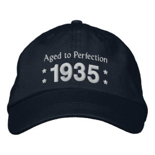 Casquette Brodée Né en 1935 AGED TO PERFECTION 80th Birthday V2DC