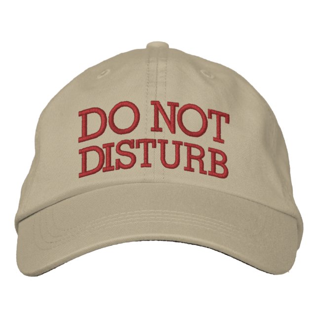 Casquette Brodée Ne pas déranger par SRF (Devant)