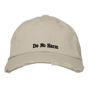 Casquette Brodée Ne pas nuire Citation mignonne Pierre rustique