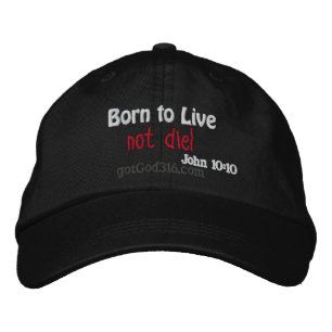 Casquette Brodée Né pour vivre et ne pas mourir ! gotGod316.com