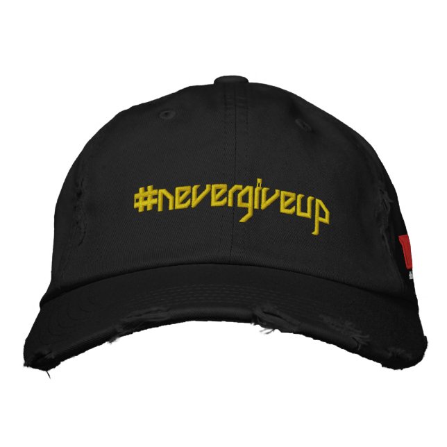 Casquette Brodée Nevergiveup (logo) (Devant)