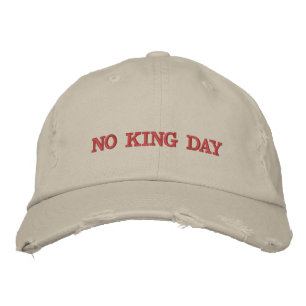 Casquette brodée No king day
