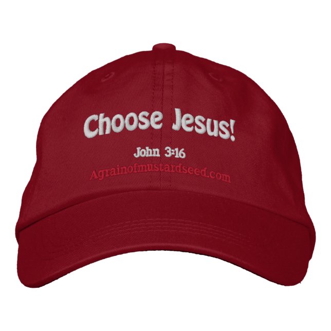 Casquette Brodée Noël Jésus (Devant)