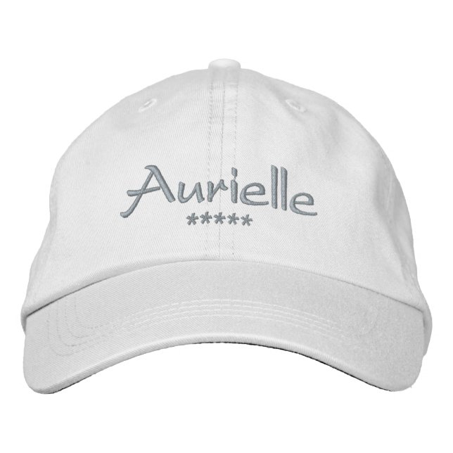 Casquette Brodée Nom Aurielle (Devant)