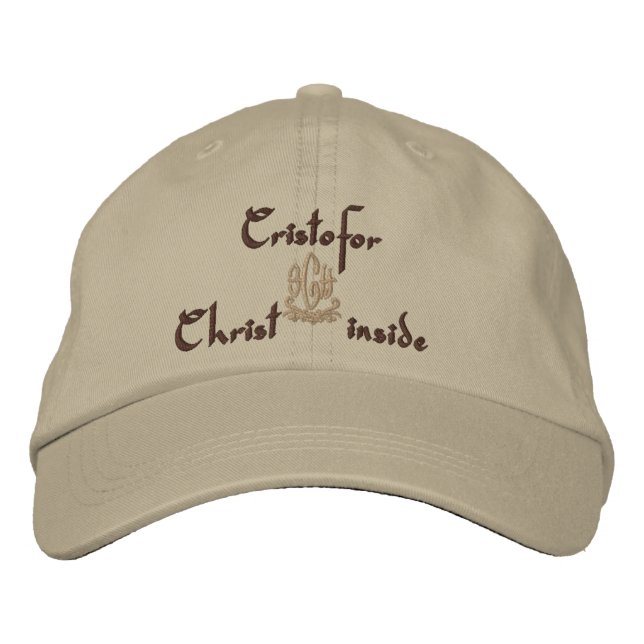 Casquette Brodée Nom Cristofor Avec Signification Espagnole (Devant)
