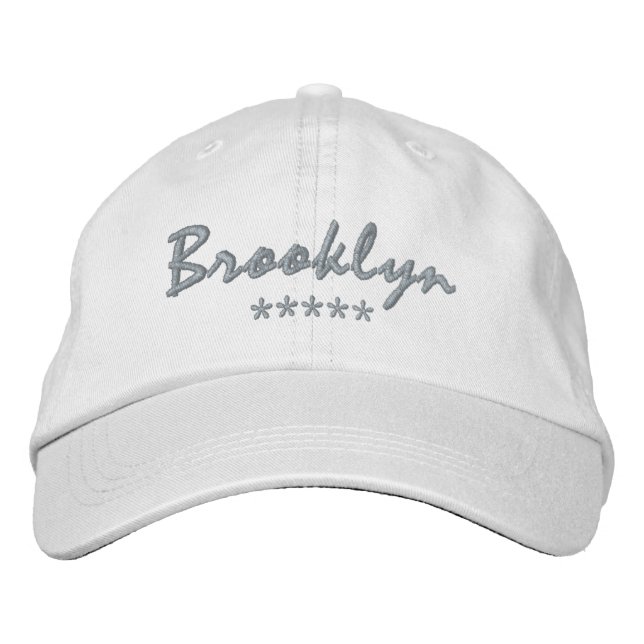 Casquette Brodée Nom de Brooklyn (Devant)
