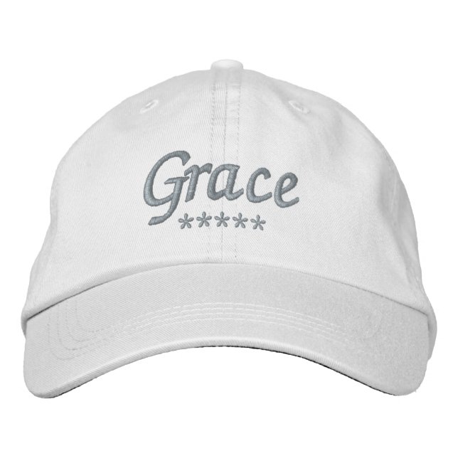 Casquette Brodée Nom de la grâce (Devant)