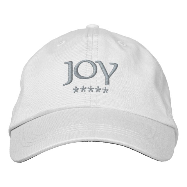 Casquette Brodée Nom de la joie (Devant)