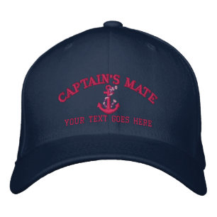 Casquette Brodée Nom de Mate Boat Anchor Your de capitaine
