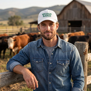 Casquette Brodée Nom de ranch personnalisé