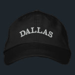 Casquette Brodée Nom de ville personnalisé Style minimaliste simple<br><div class="desc">Montrez la fierté de votre ville natale avec ce casquette de baseball brodé de nom de ville! Doté d'un design minimaliste élégant et d'un texte personnalisé, il est l'accessoire parfait pour l'usure quotidienne ou le voyage. *Si votre nom de ville est plus long que celui-ci et ne convient pas, veuillez...</div>