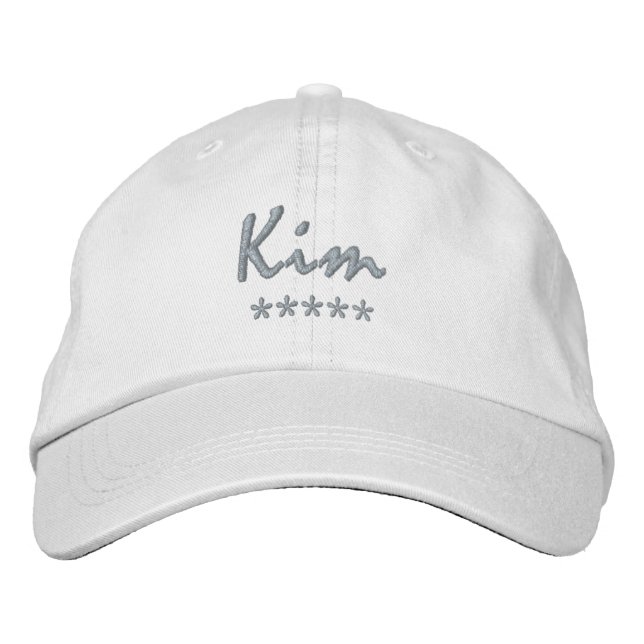 Casquette Brodée Nom Kim (Devant)