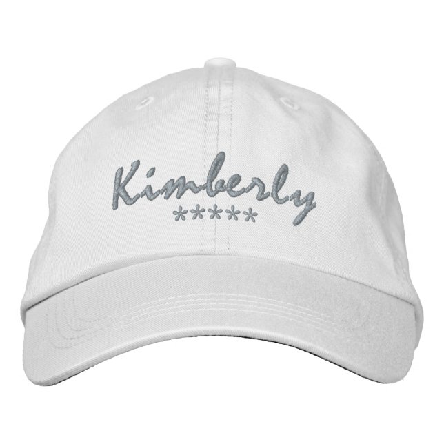Casquette Brodée Nom Kimberly (Devant)