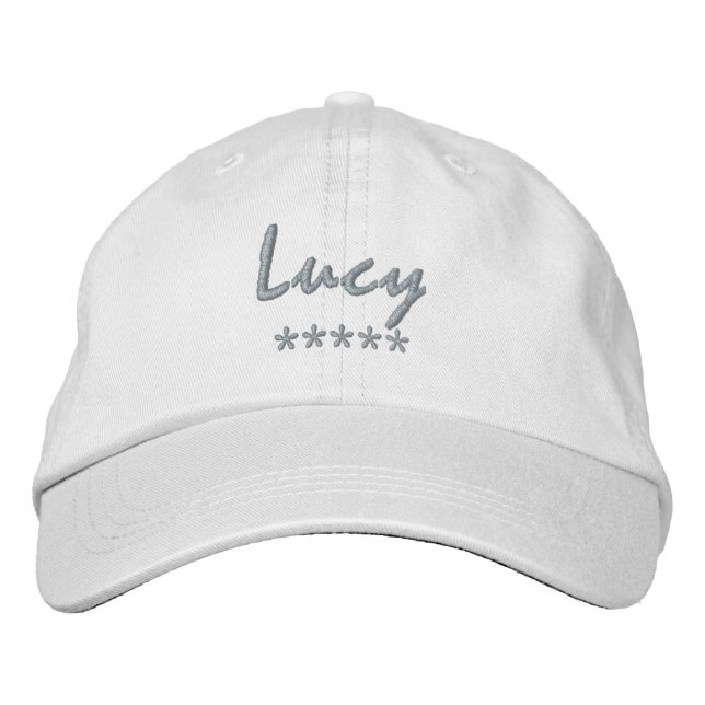 Casquette Brodée Nom Lucy (Devant)