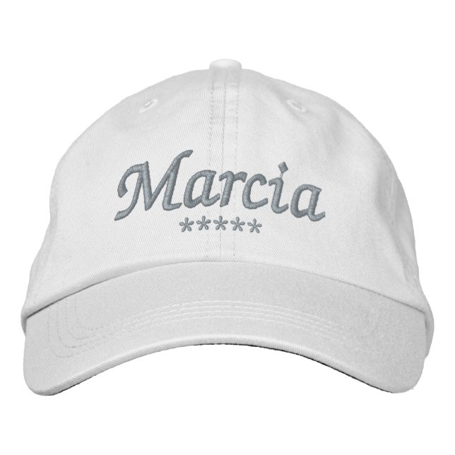 Casquette Brodée Nom Marcia (Devant)