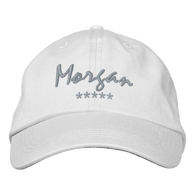 Casquette Brodée Nom Morgan (Devant)