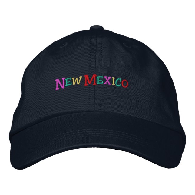 Casquette Brodée nom Nation_Nouveau-Mexique multicolore (Devant)