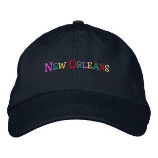 Casquette Brodée nom Nation_Nouvelle-Orléans multicolore