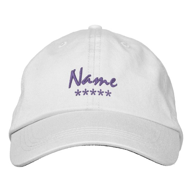 Casquette Brodée Nom personnalisé (Devant)