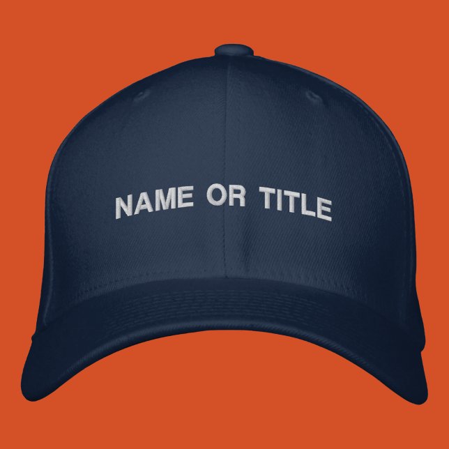 Casquette Brodée Nom personnalisé ou titre (Créateur téléchargé)