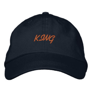 Casquette Brodée Nom ROI Paraissant Confortable Beau Super-Chapeau