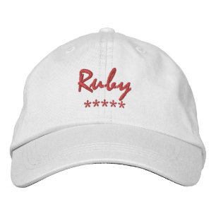 Casquette Brodée Nom Ruby