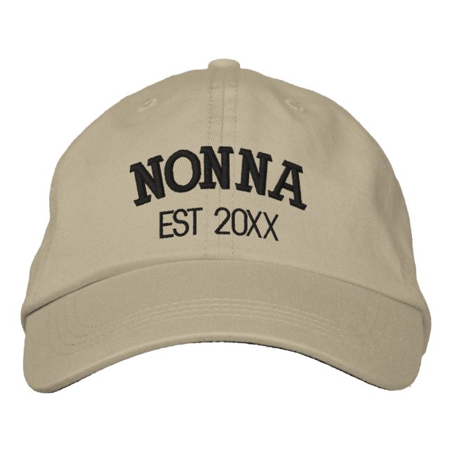 Casquette Brodée Nonna Personalized Grandma Gift Custom Text (Devant)