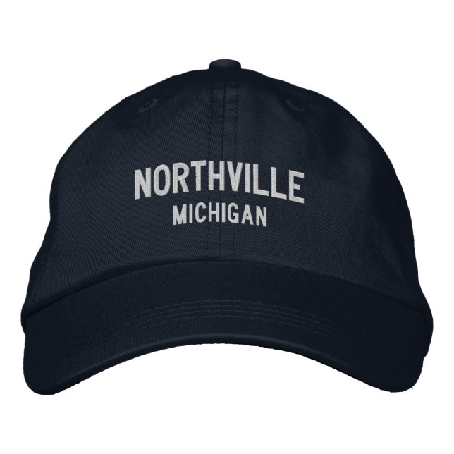 Casquette Brodée Northville Michigan Embroidered Baseball Hat (Devant)