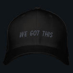 Casquette Brodée Nous Avons Compris | Devis Inspiration en noir<br><div class="desc">Une simple citation inspirante en noir - nous avons obtenu ceci.</div>